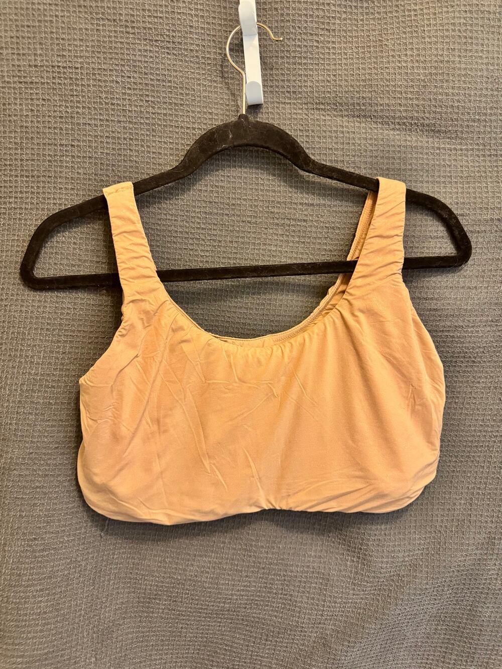 Aerie Smoothez Scoop Bralette Beach Dune sparkle (discontinued style)